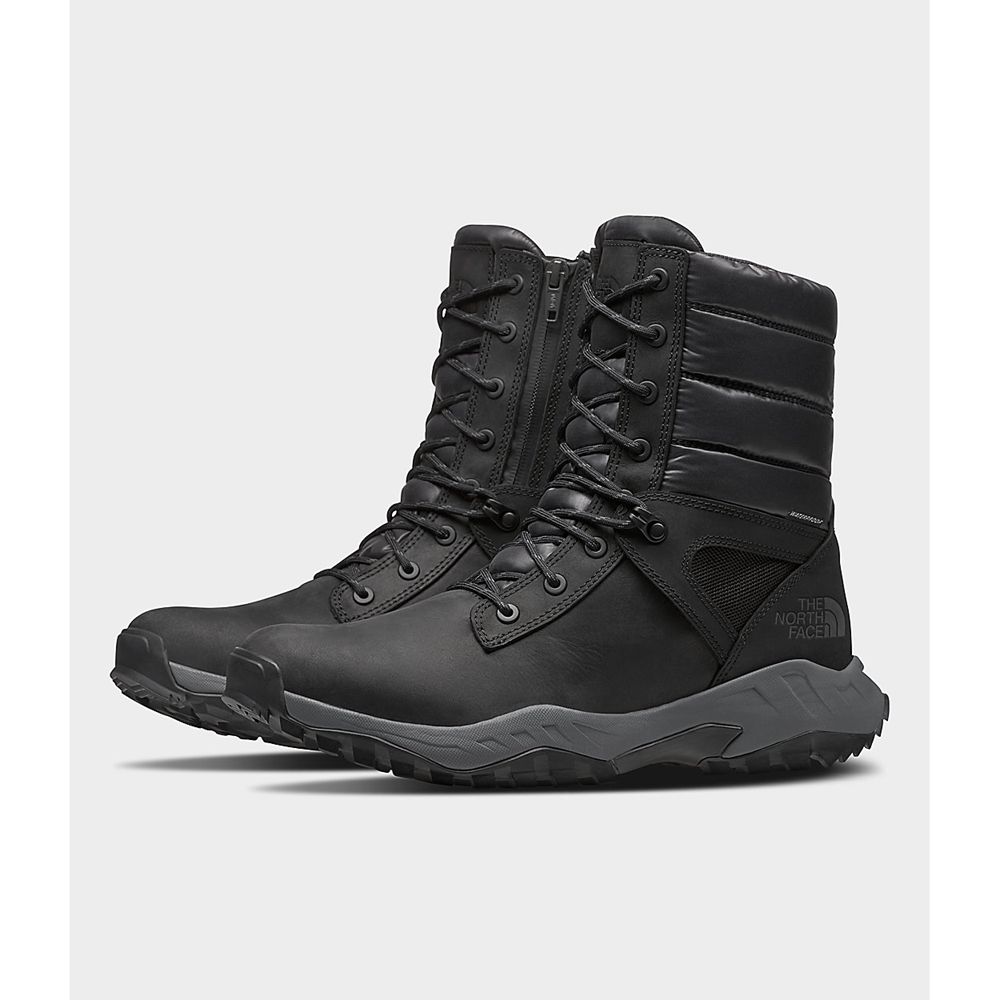 The North Face Boots Mens Australia - The North Face Thermoball™ Boot Zip-Up Black / Grey (VPZ-48563